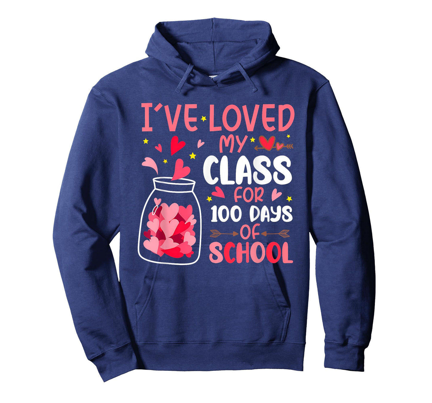 I've Loved My Class for 100 Days School Valentine Teacher T-Shirt