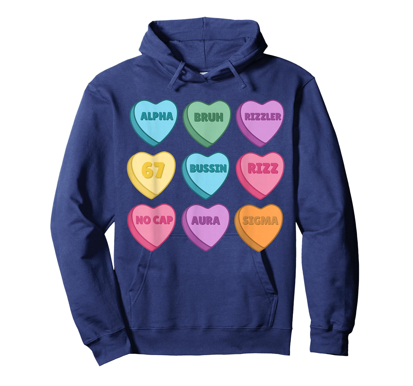 Kids Valentine's - Funny 67 Valentine's Rizz, No Cap T-Shirt