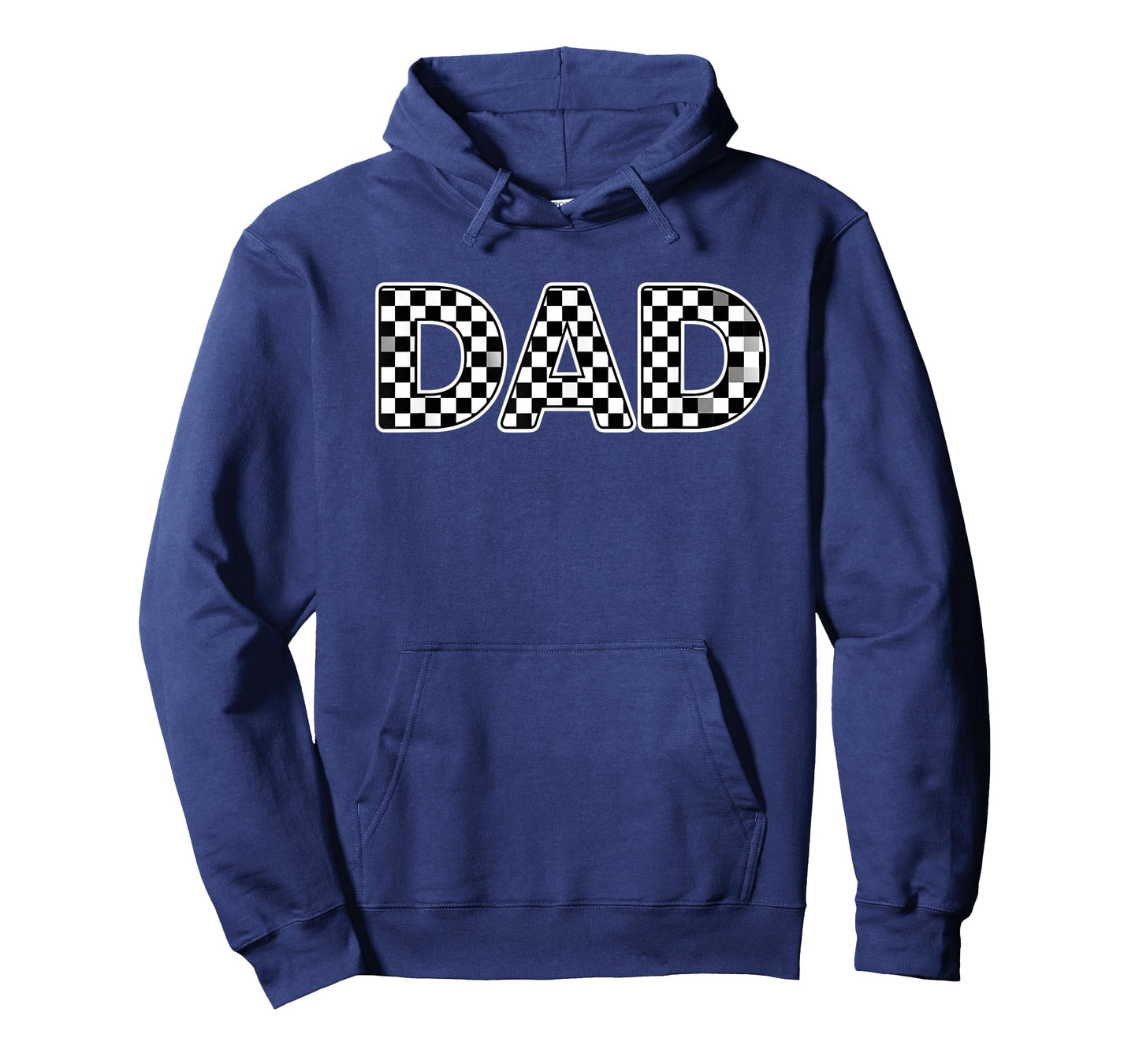 Dad Checkered Racing Design Checkered Flag Dad Fathers Day T-Shirt