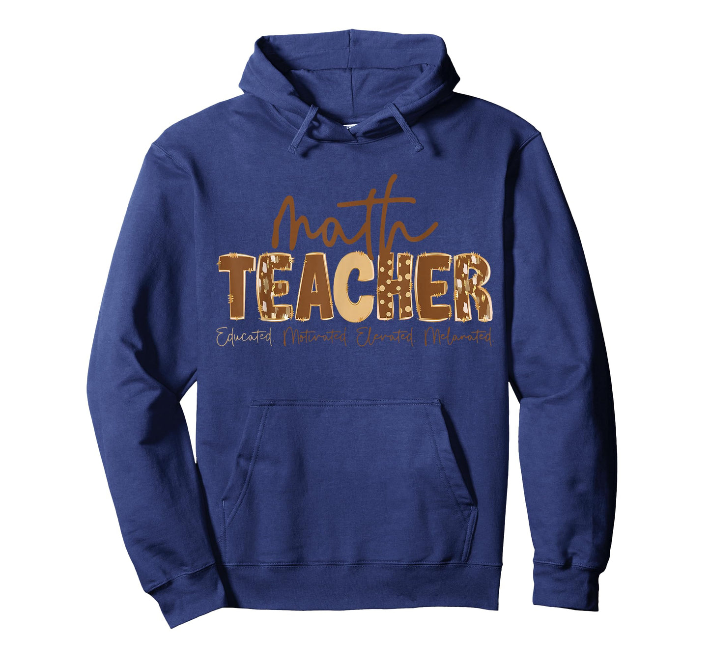Black History Month Math Teacher Educated Motivated Elevated T-Shirt