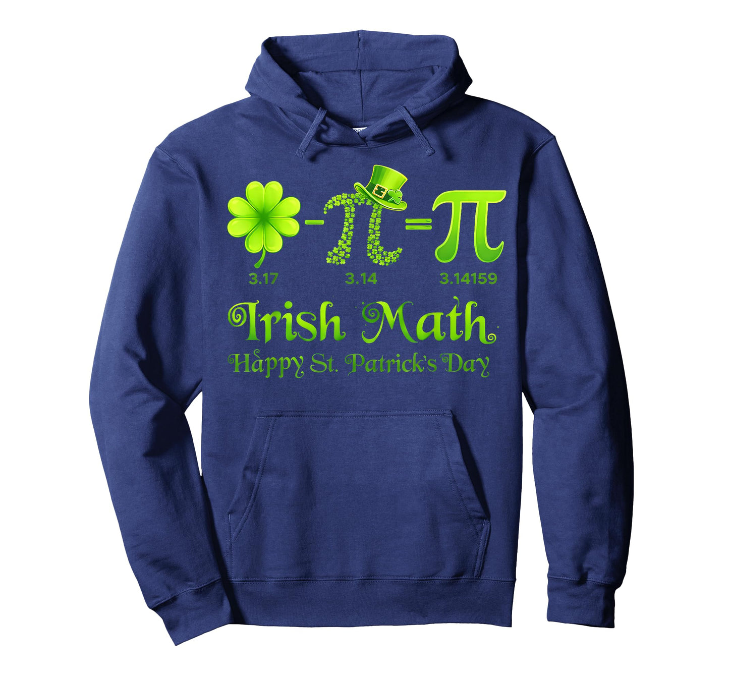 Irish Math Shamrock Happy St Patricks Pi Day Math Teacher T-Shirt