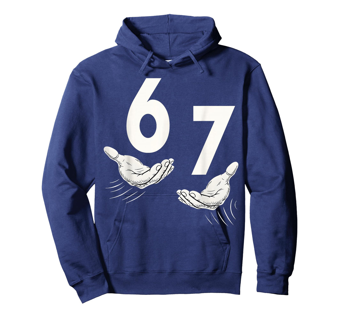 Six Seven 67 6 7 Kids 67 Teen Boys 6-7 Meme Hands Funny T-Shirt
