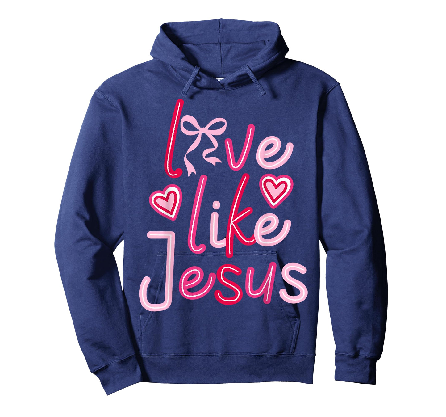 Retro Love Like Jesus Valentine Christian Men Women Kids T-Shirt