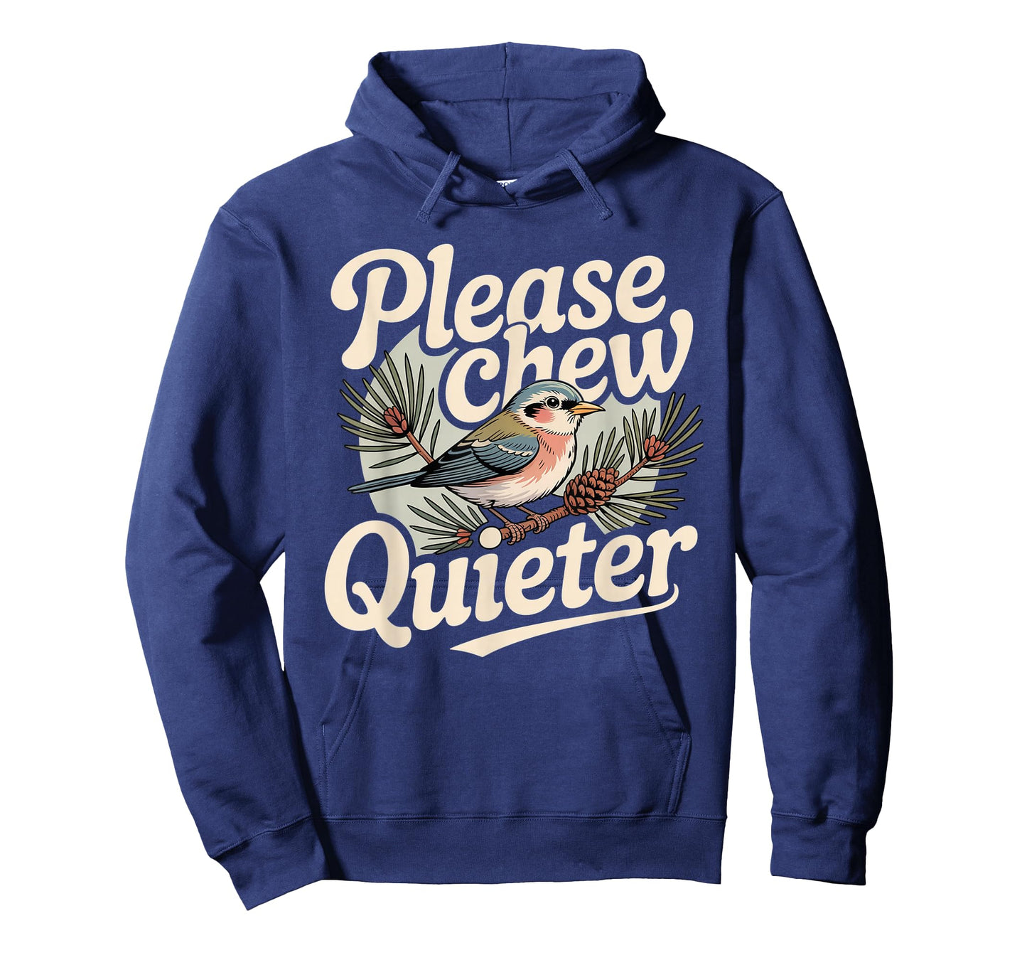Please Chew Quieter Christmas Funny Bird Nature T-Shirt