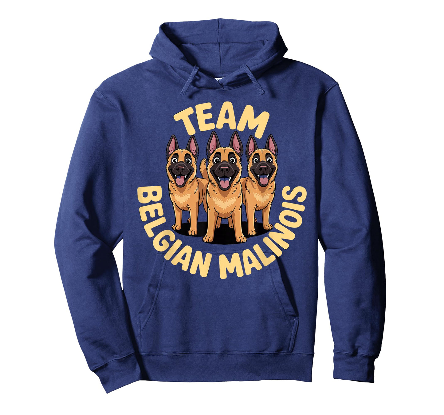 Cartoon Working Shepherd Pet Dog Breed Team Belgian Malinois T-Shirt
