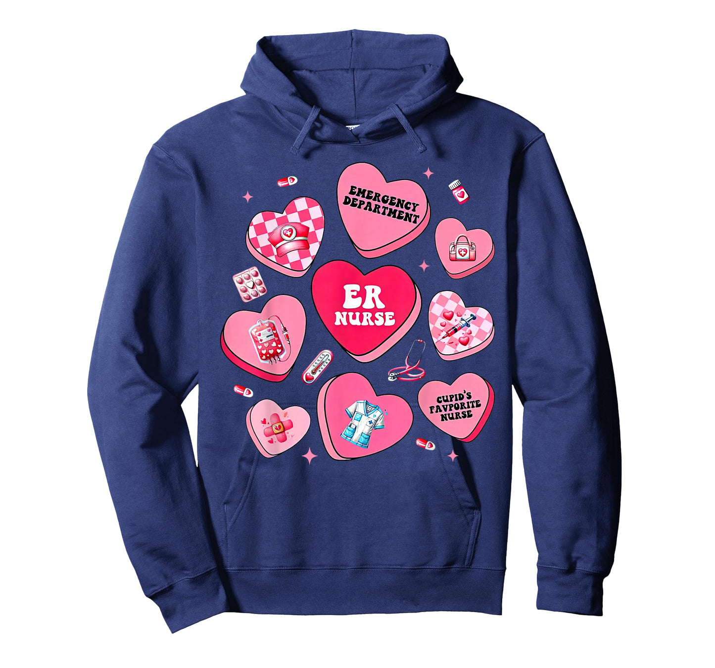 Emergency Department Candy Heart Valentine ER Emergency Room T-Shirt
