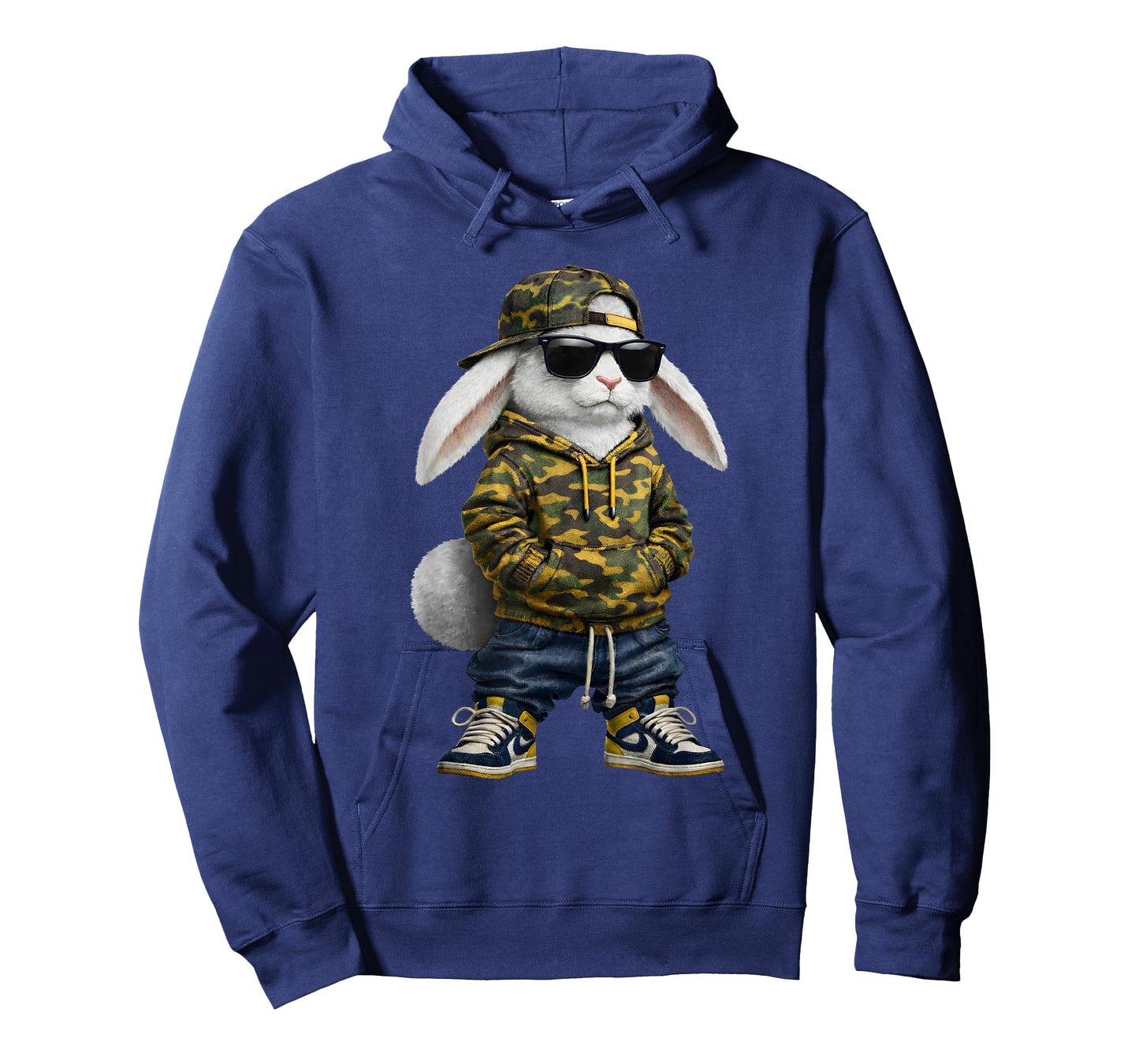 Funny Rabbit Hip Hop Bunny Camo Easter Men Boy Toddler Kid T-Shirt