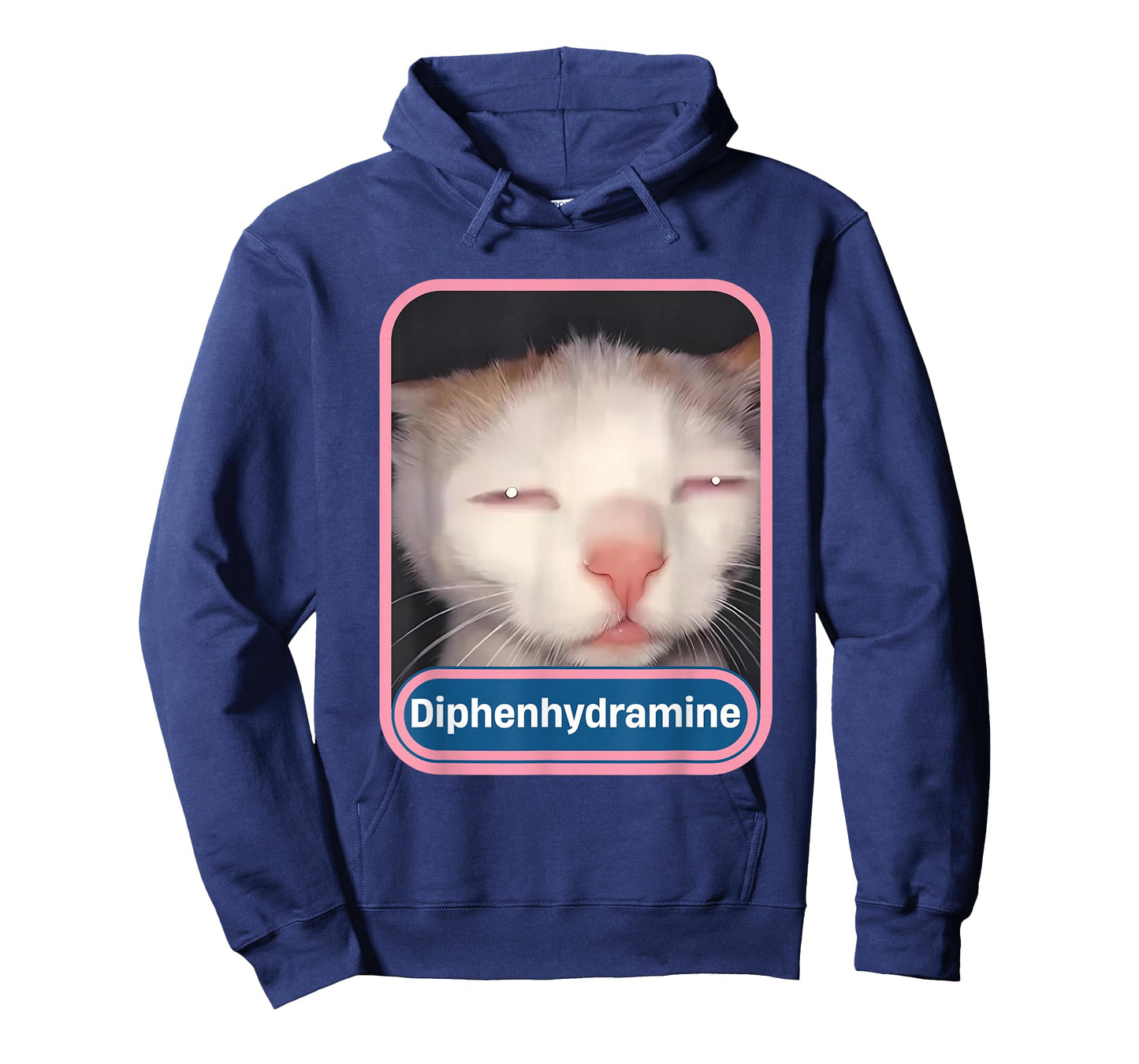 Diphenhydramine Silly Cat Y2K Funny Cat Meme Gen Z T-Shirt