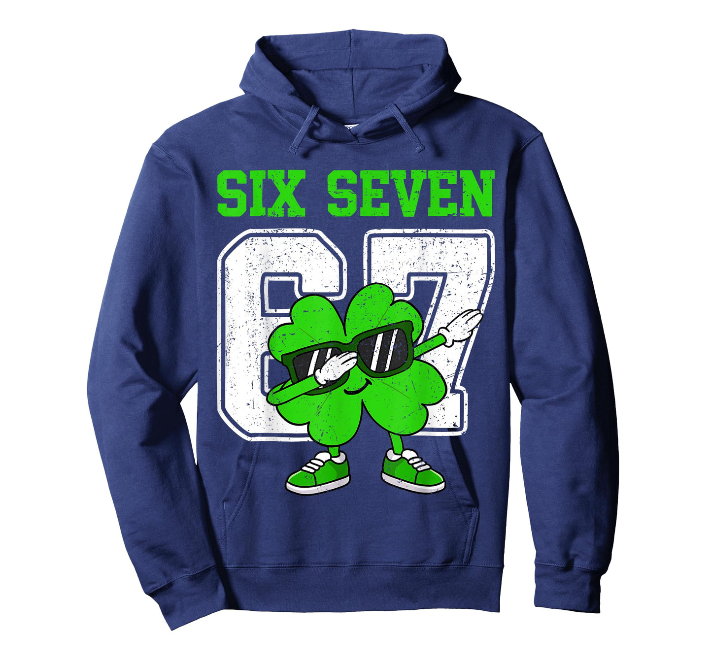 Boys St Patricks Day Dabbing Shamrock Clover 67 Six Seven T-Shirt