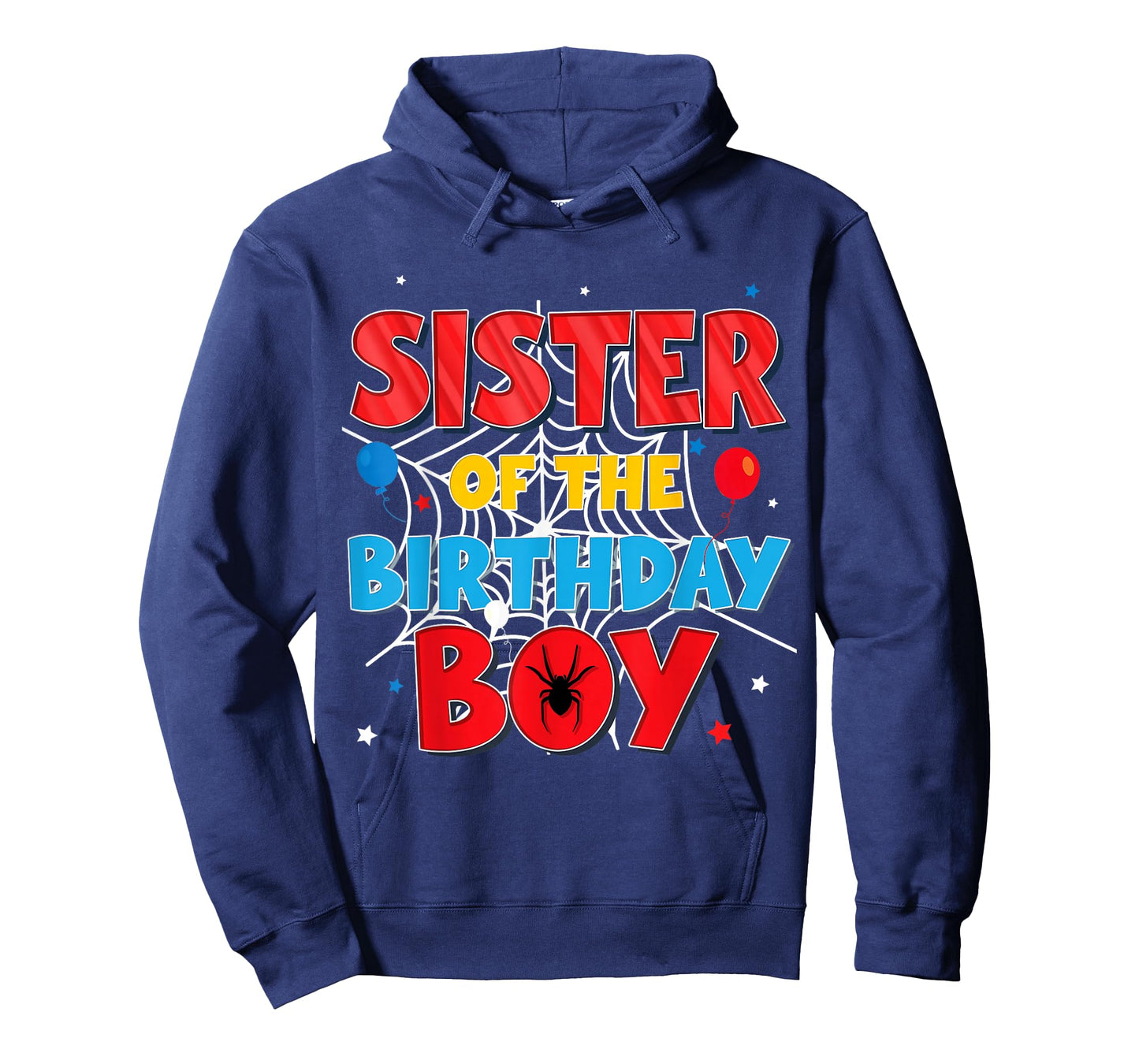 Funny Spider Web Family Matching Sister of The Birthday Boy T-Shirt
