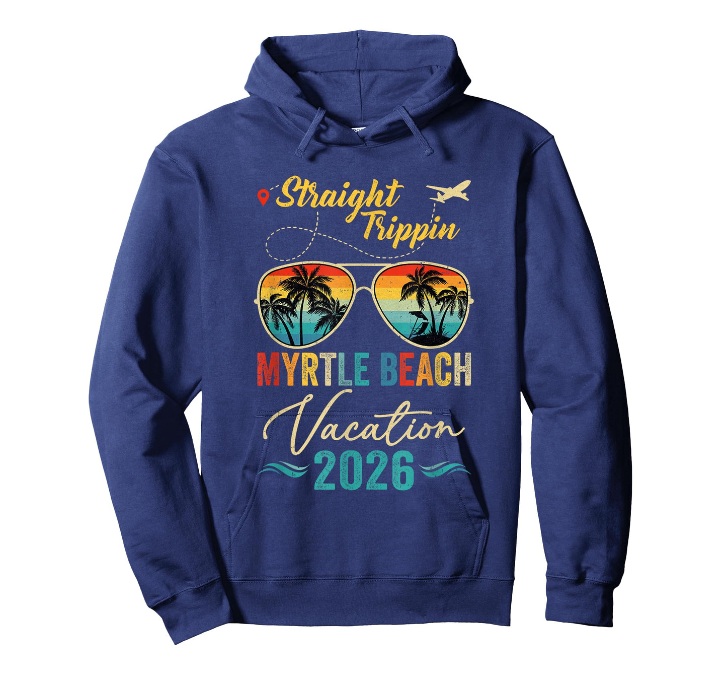 Straight Trippin Myrtle Beach 2026 Family Summer Vacation T-Shirt