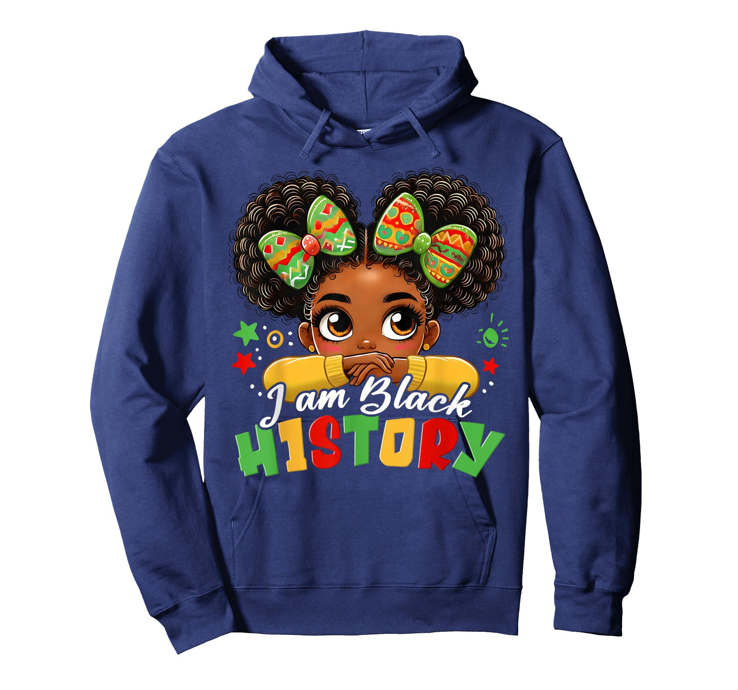 I Am Black History Kids Girls Womens Black History Month T-Shirt