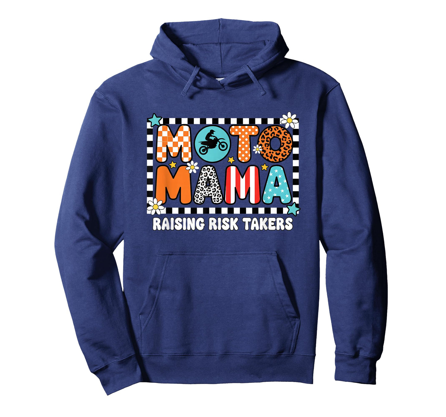 Moto Mama Mom Raising Risk Takers - Motorcycle Mom Design T-Shirt