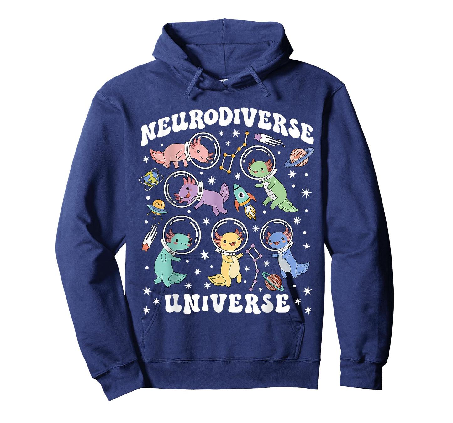 Neurodiverse Universe Axolotl Space Autism ABA Therapist T-Shirt
