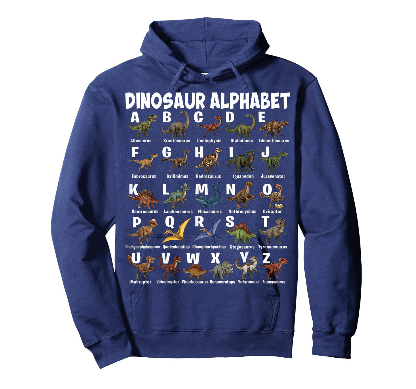 Types of Dinosaurs Alphabet A-Z Dino Girls Boys Dinosaur T-Shirt