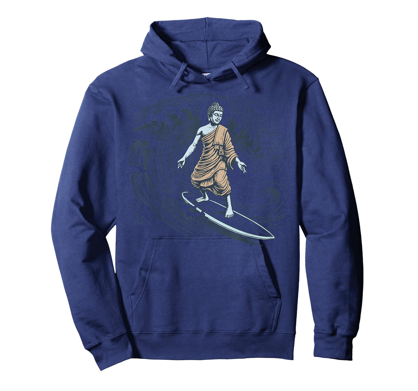 Buddha Surfing Spiritual Hindu Meditation Aloha Hawaii Beach T-Shirt