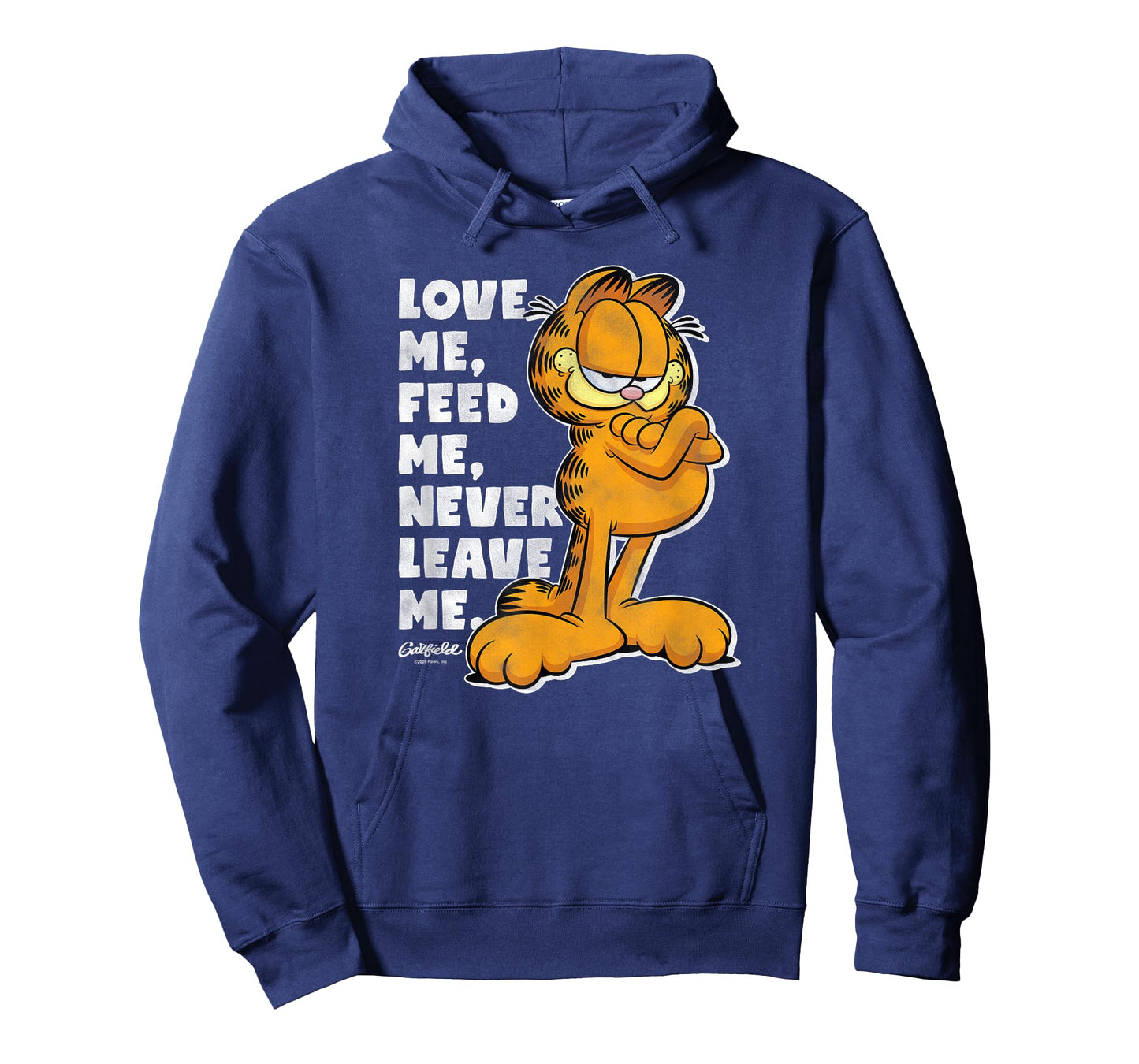 Garfield Love Me Feed Me Never Leave Me Funny Cat Cartoon T-Shirt