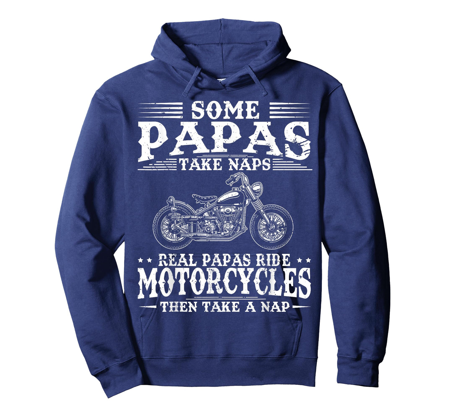 Real Papas Ride Motorcycles Then Take Naps Funny Biker Rider T-Shirt