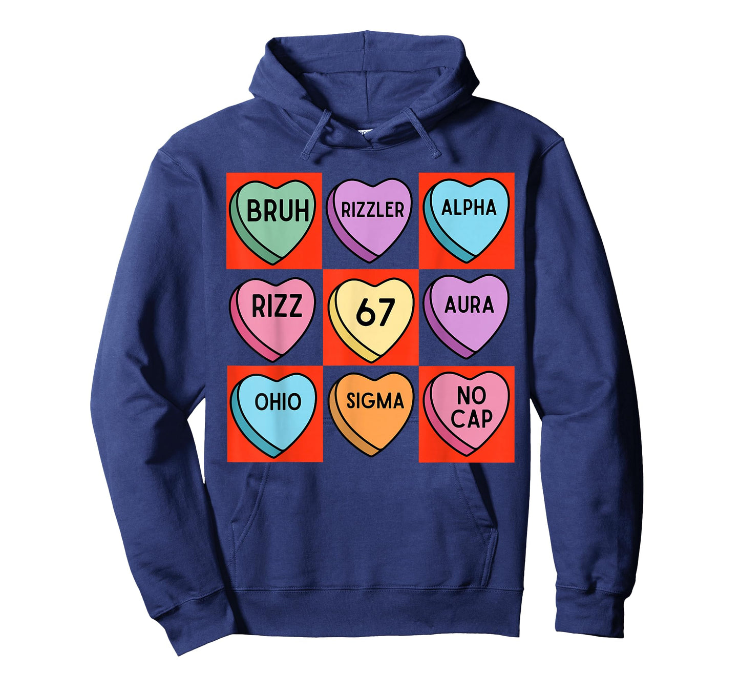 Brain Rot Valentine's - Funny 67 Valentine's Rizz, No Cap T-Shirt