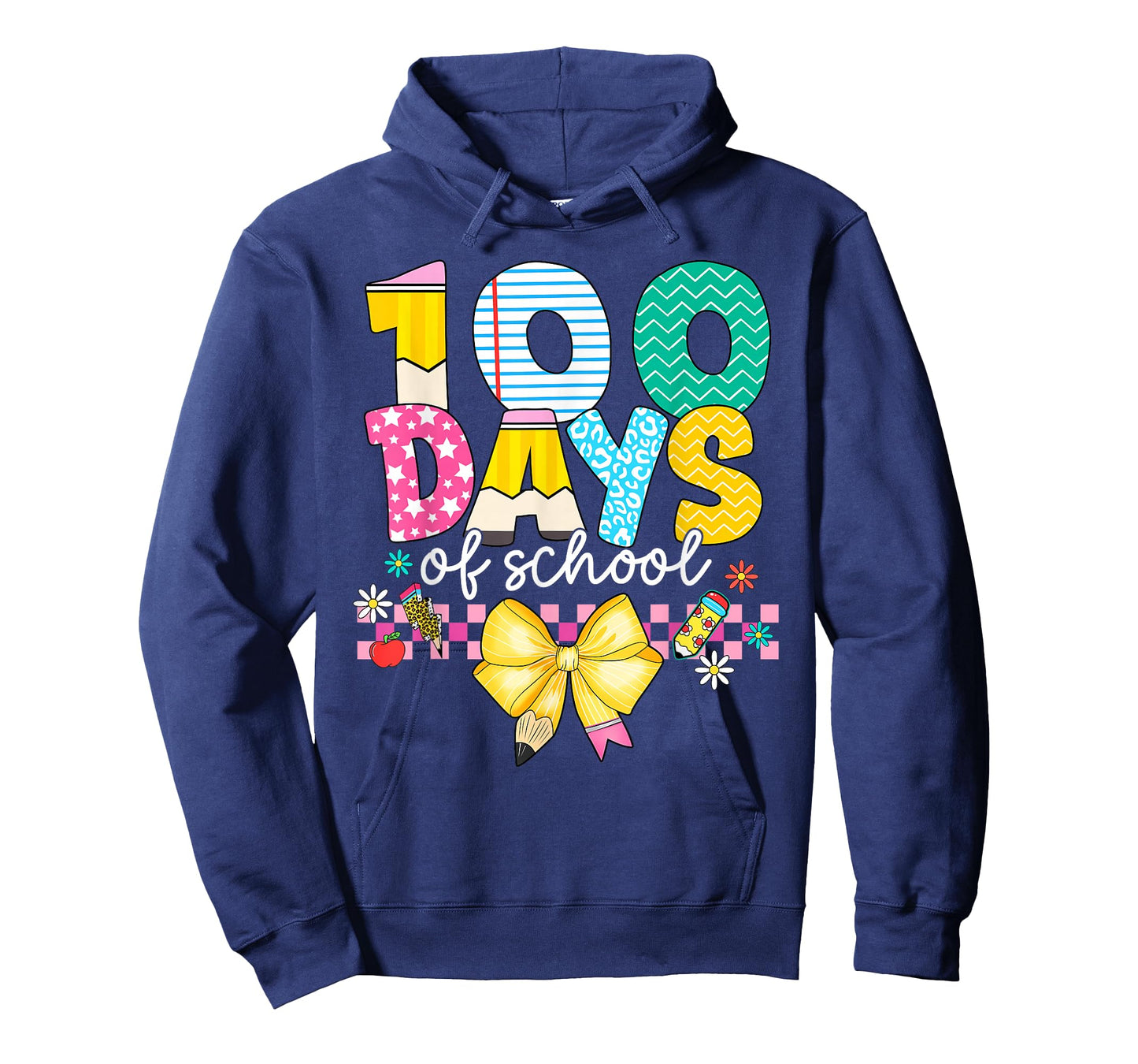 Retro Groovy Happy 100 Days of School Teacher Kid Girls Boys T-Shirt