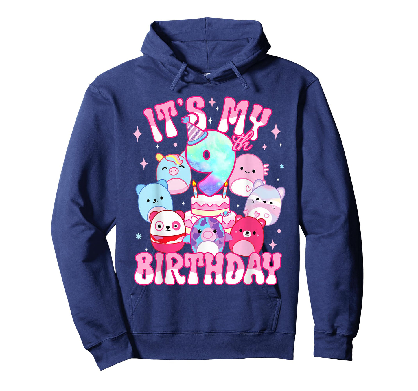 It's My 9th Birthday Squish Squad Girls Kids T-Shirt