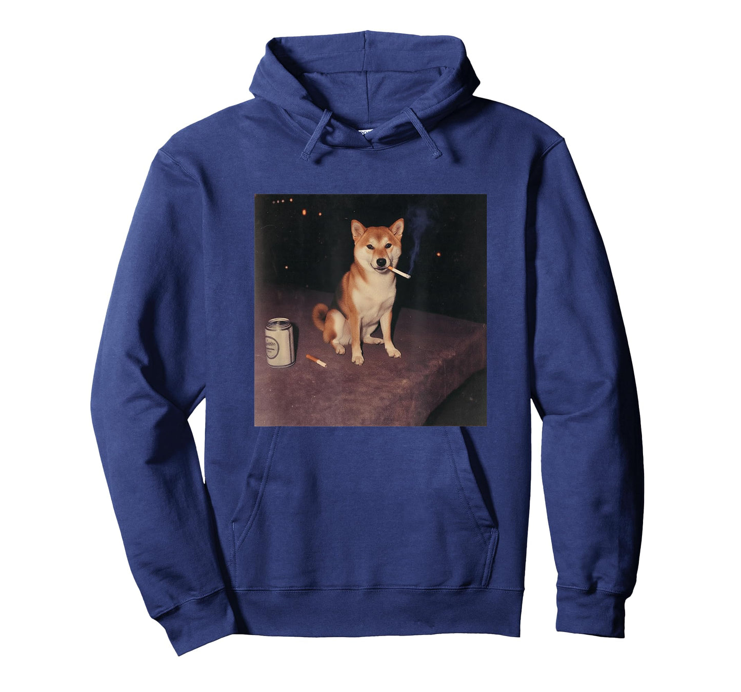 Funny Smoking Shiba Inu Dog Cigarette Beer Gen Z T-Shirt