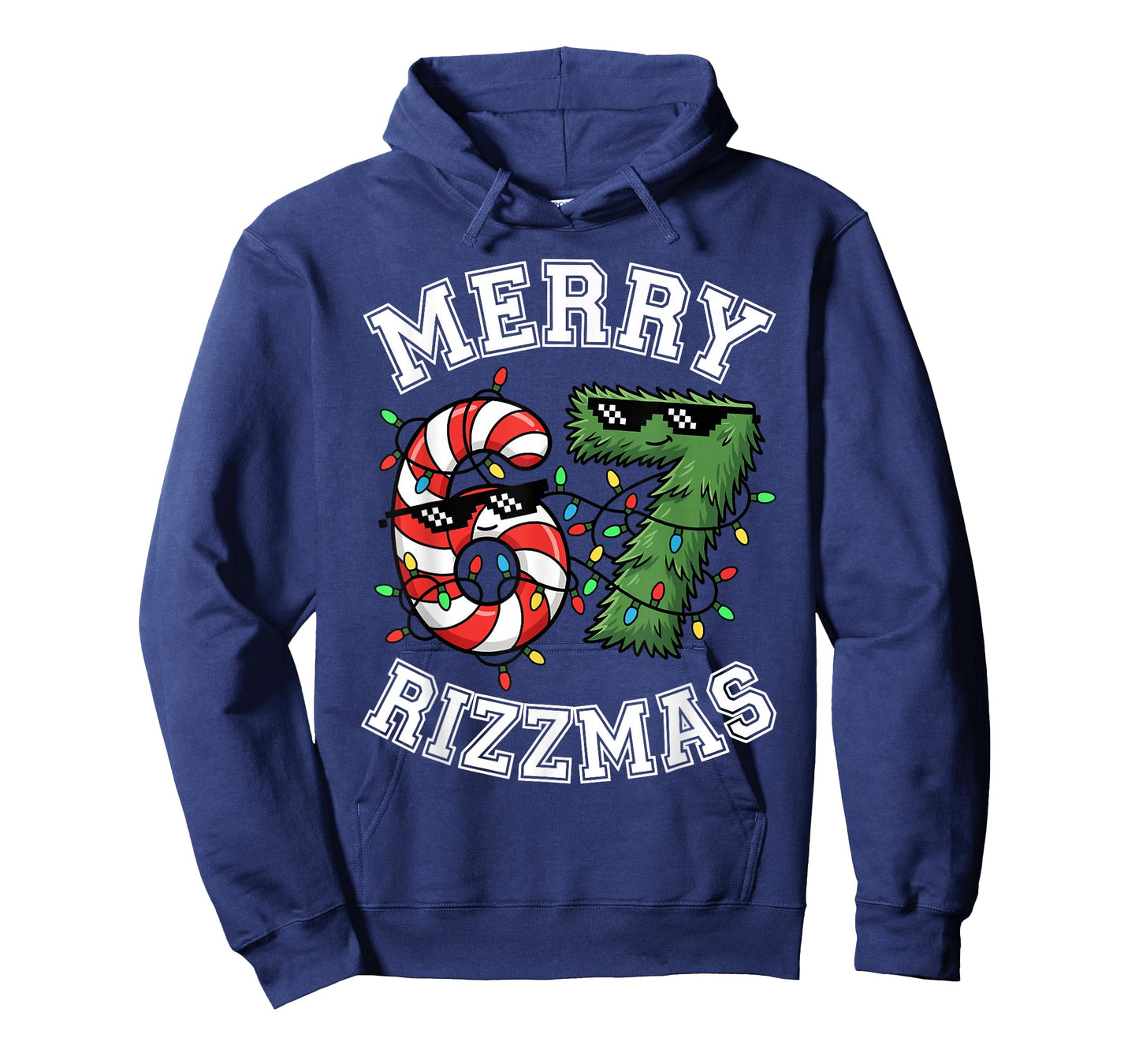 Merry Rizzmas 67 Candy Cane Tree Sunglasses Funny T-Shirt