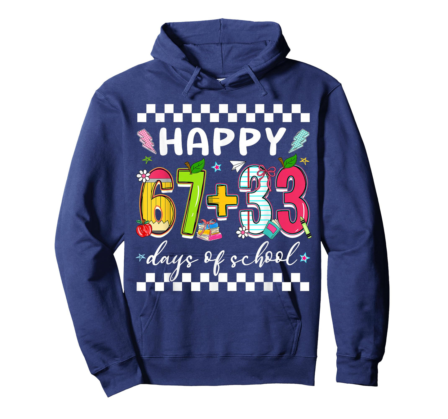 Happy 67 + 33 Days of School Funny 67 Meme Girl Kid Teacher T-Shirt
