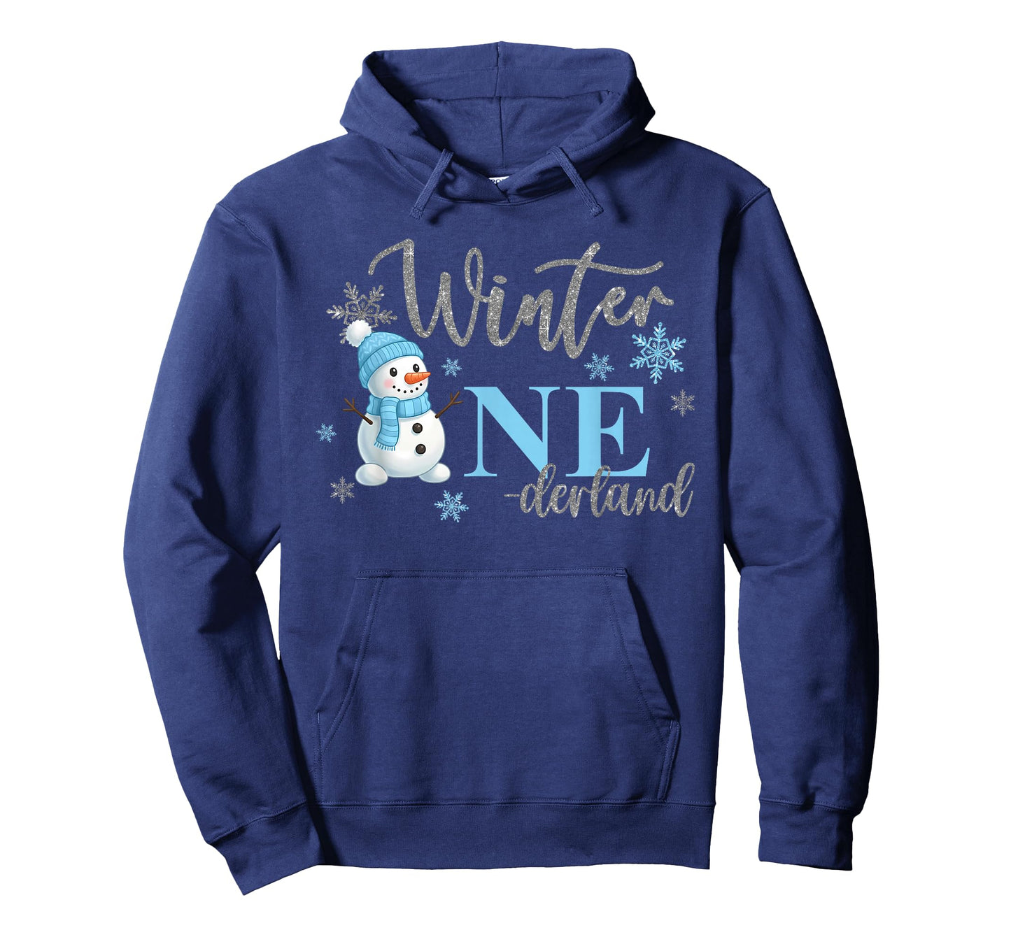 Winter Onederland Birthday Boy Girl 1 Year Old Cute Snowman T-Shirt
