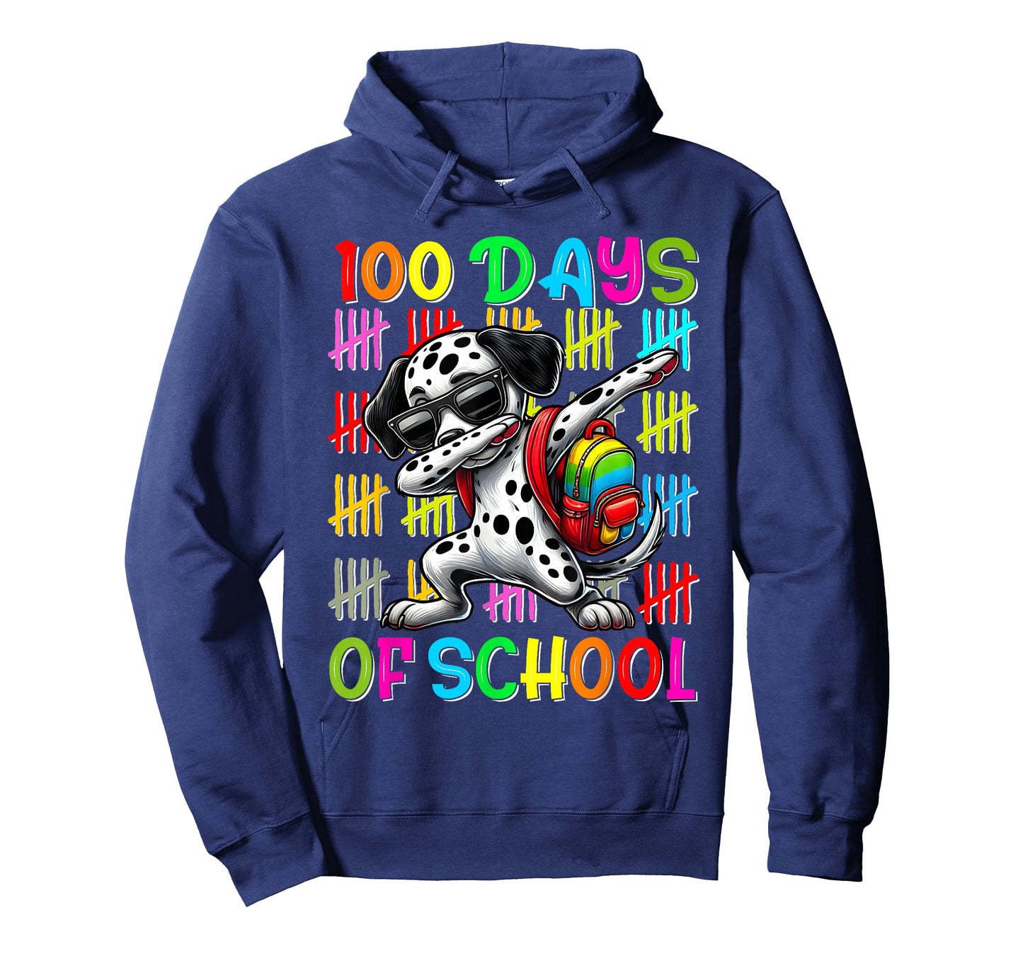 100 Days of School Dalmatian 100 Days Smarter Dalmatian T-Shirt