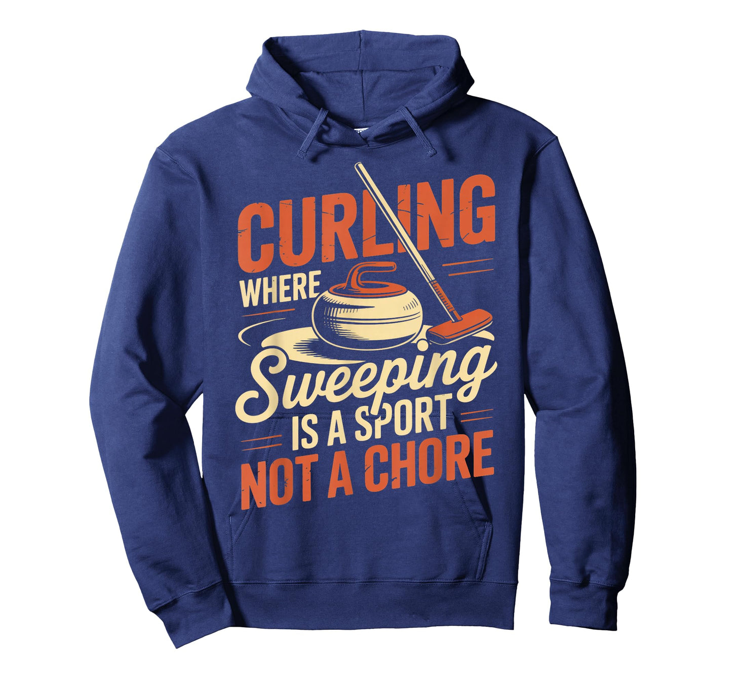 Sweeping is A Sport Ice Sweeping Rock Stone Sliding Curling T-Shirt