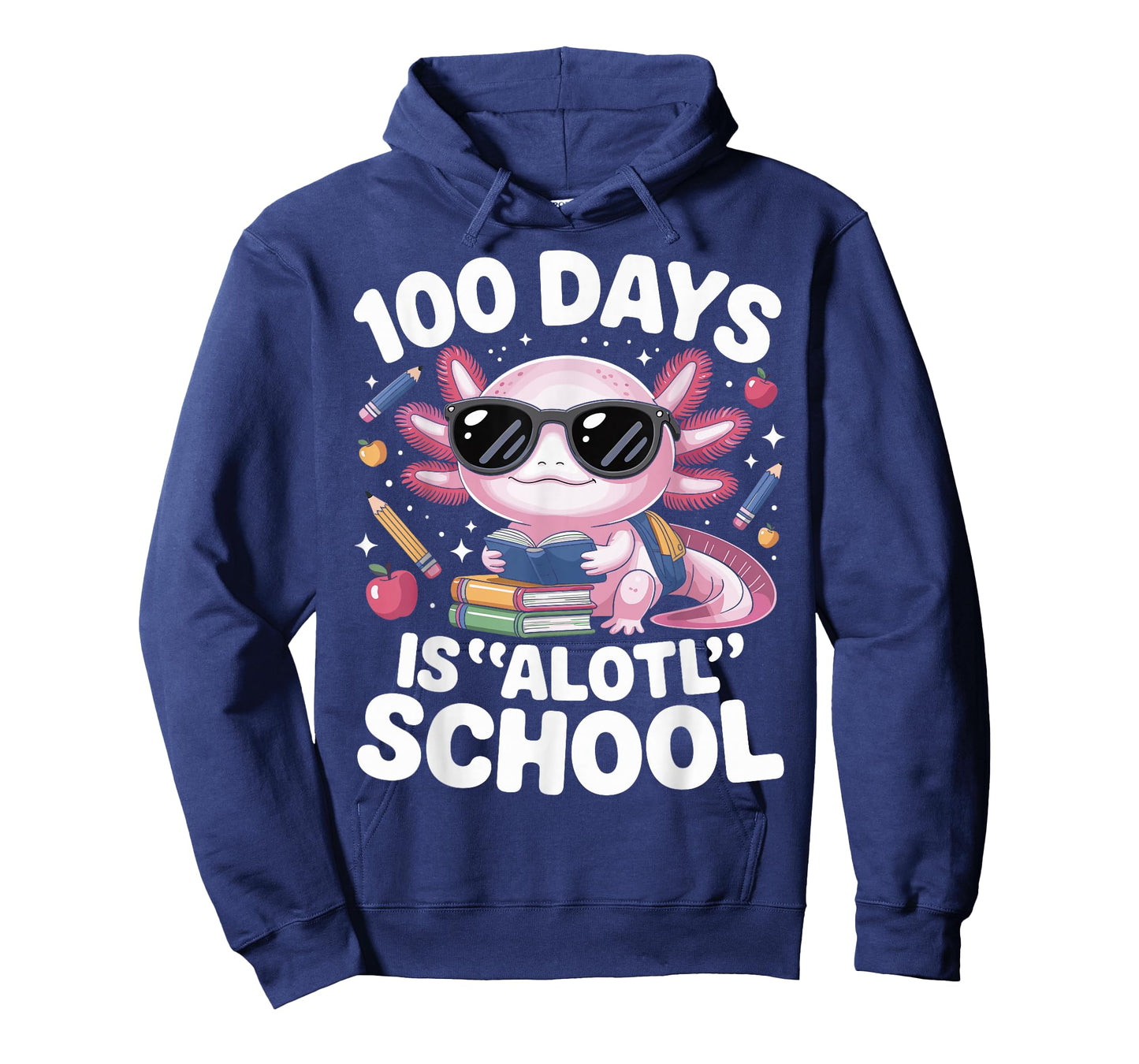 100 Days is Alotl School 100th Day of School Axolotl Kids T-Shirt