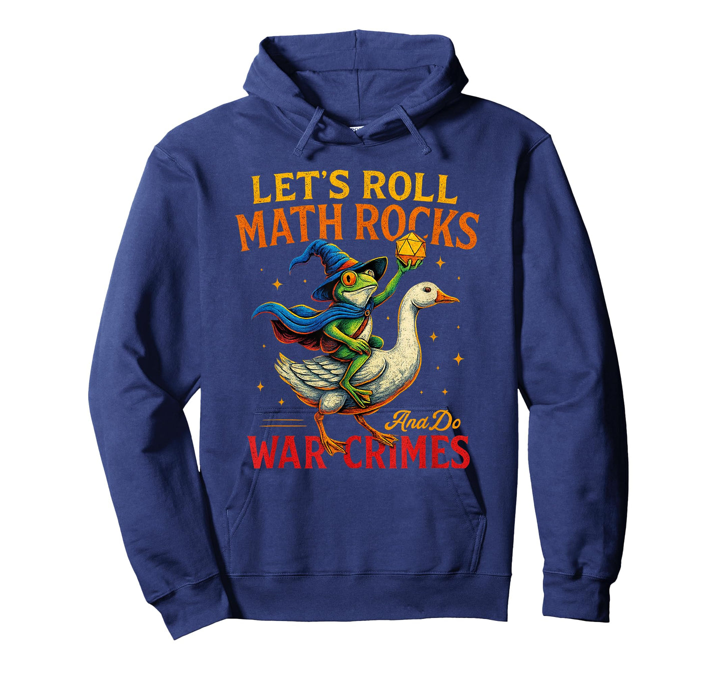 Funny Frog Goose Let's Roll Math Rocks Humor Quote Meme T-Shirt