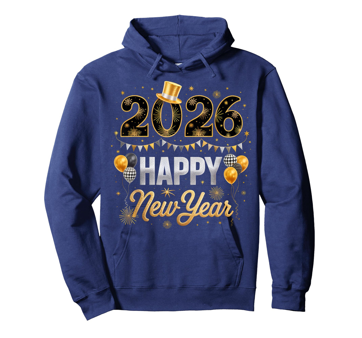 Happy New Year Party 2026 Ballon Family Matching Men Women T-Shirt