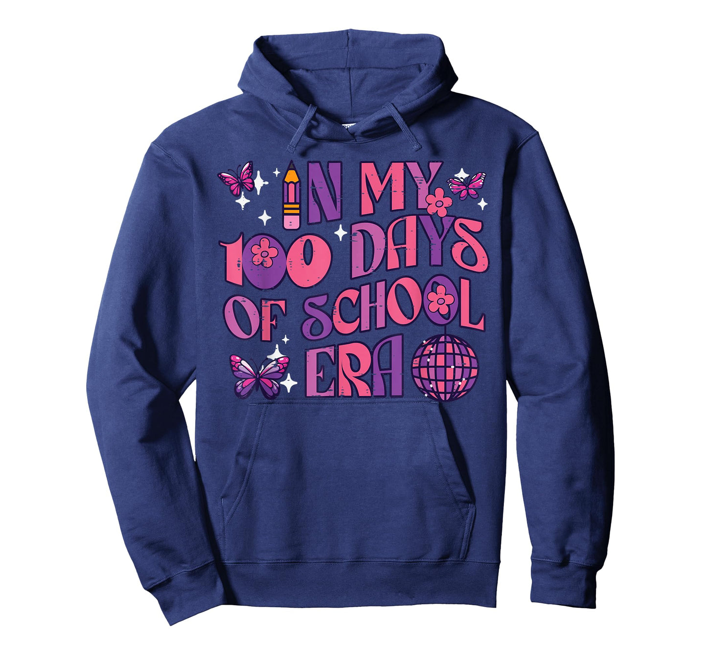 in My 100 Days of School Era Retro 100th Day Women Girl Kids T-Shirt