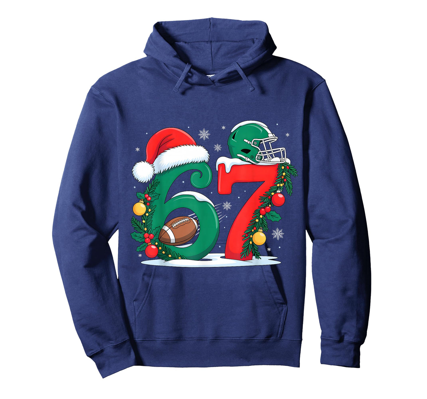 67 Christmas Football 6 7 Meme Boys Six Seven Christmas Kids T-Shirt