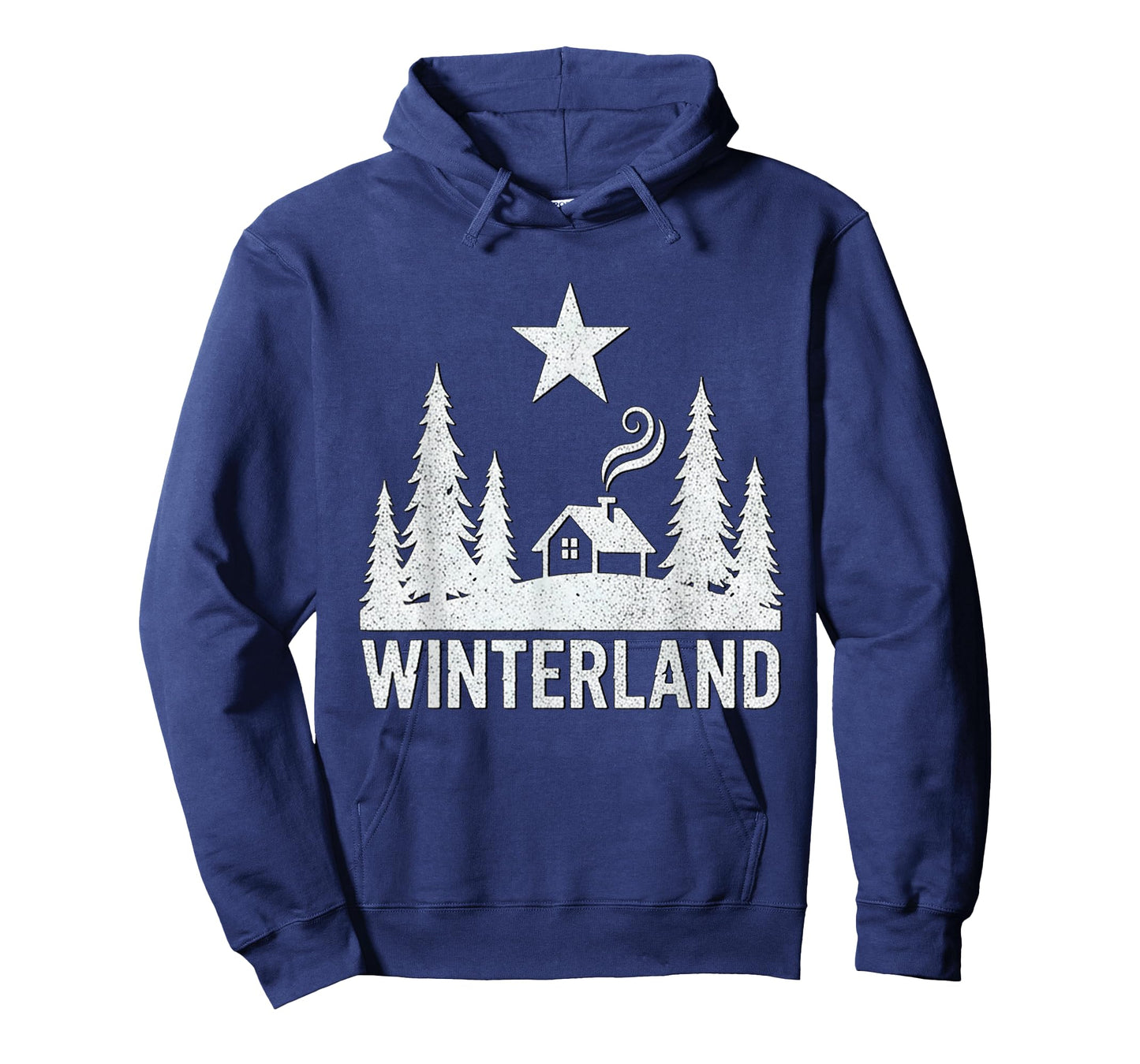 Winterland Rustic Cabin Forest Star Grunge Winter Snow T-Shirt