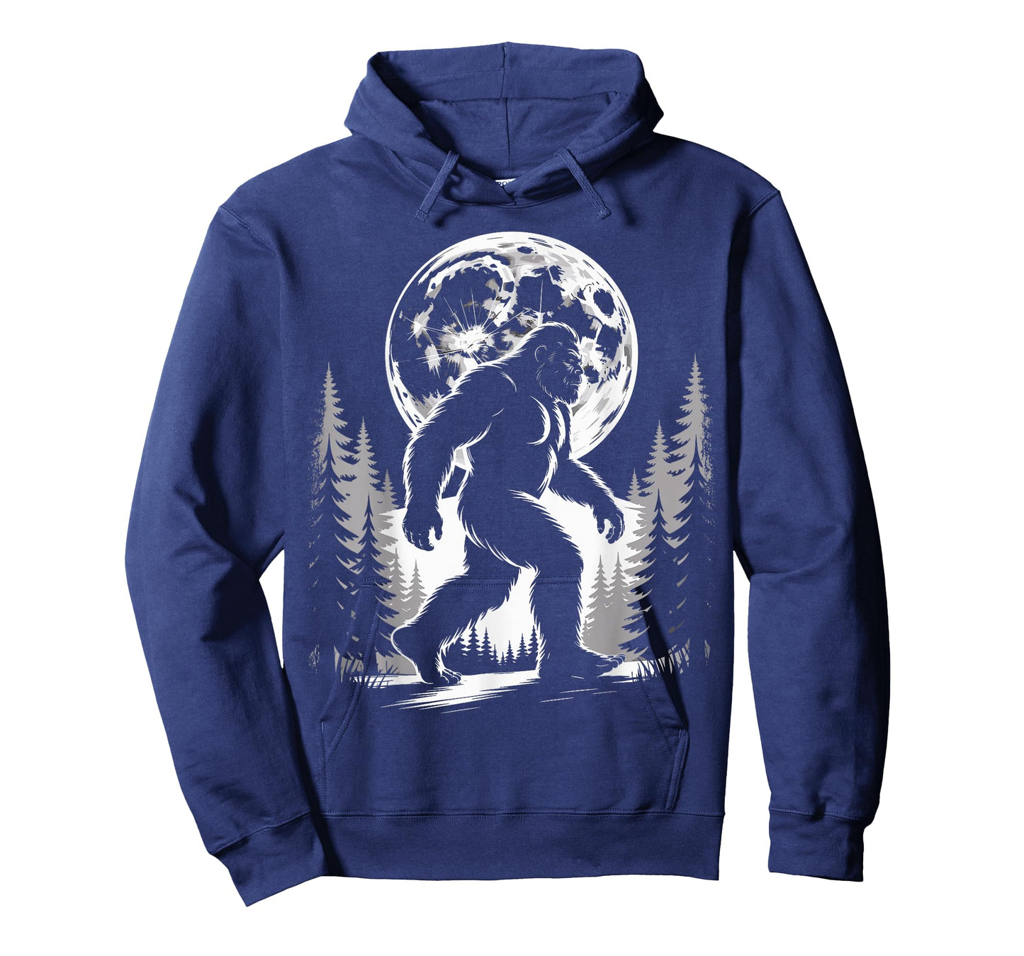 Bigfoot Moonlight Sasquatch Forest Cryptid Outdoor Moon T-Shirt
