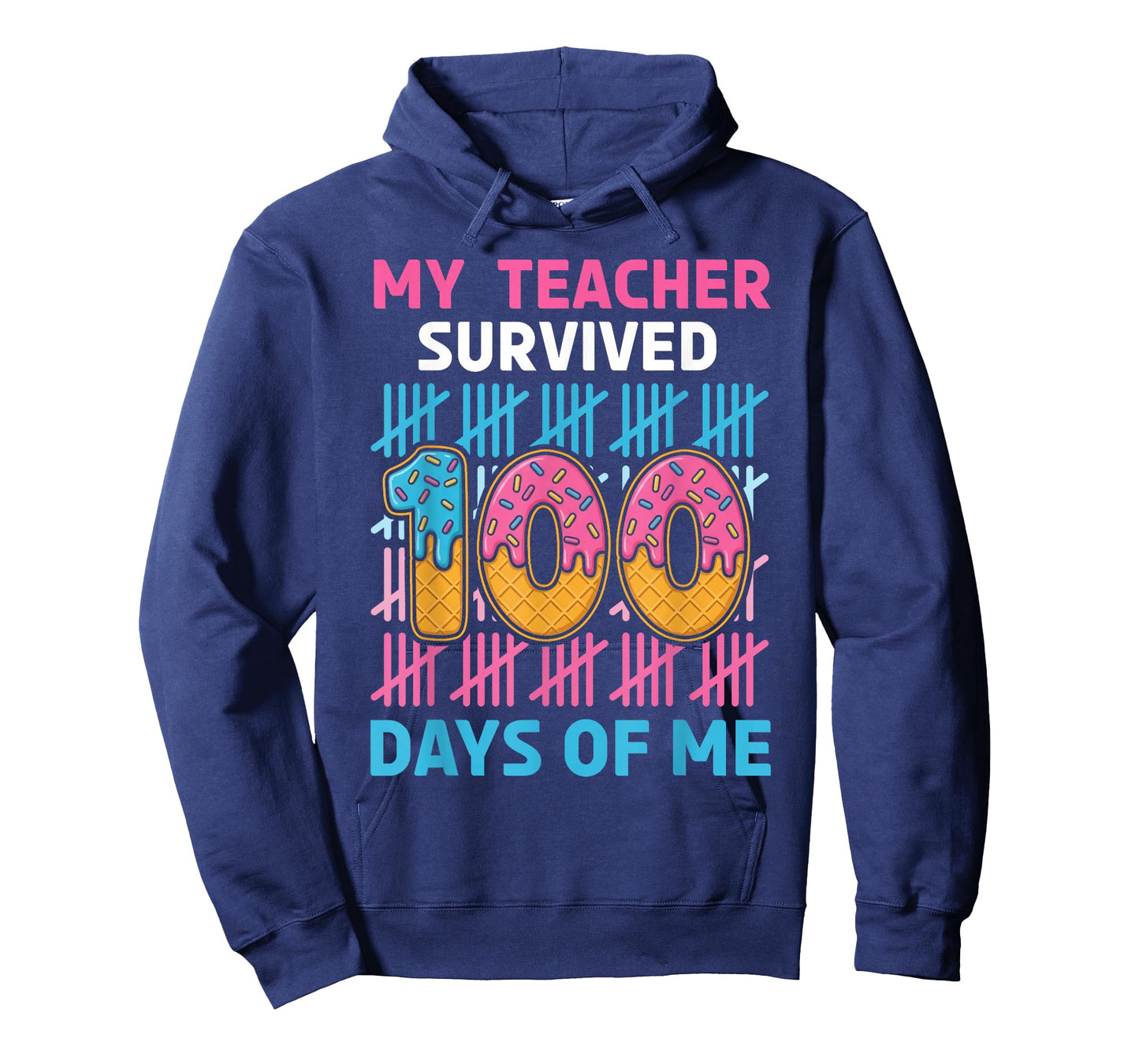 Funny School My Teachers Survived 100 Days of Me Student Kid T-Shirt