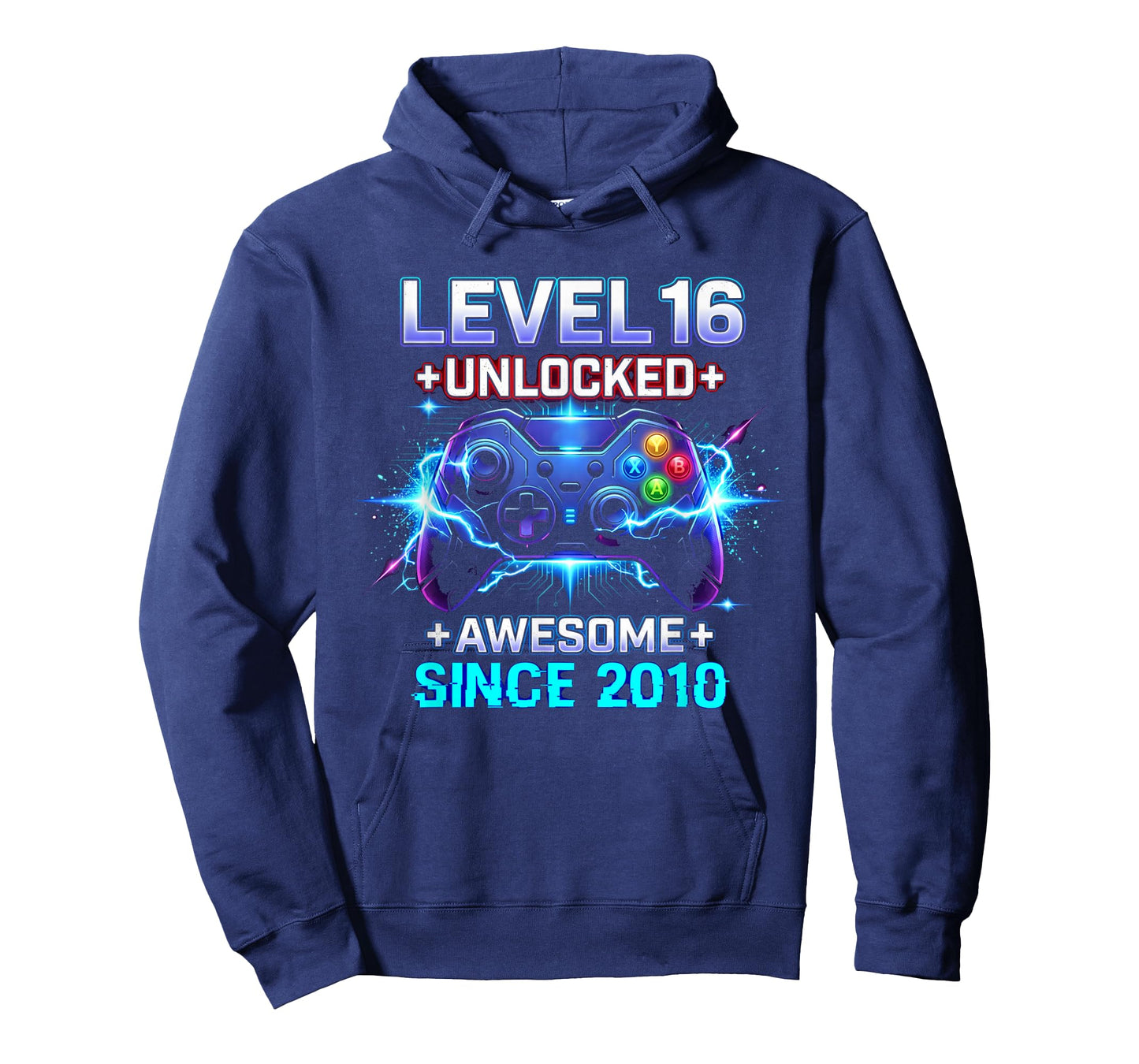 Level 16 Unlocked Awesome Since 2010 16th Birthday Boy Gamer T-Shirt