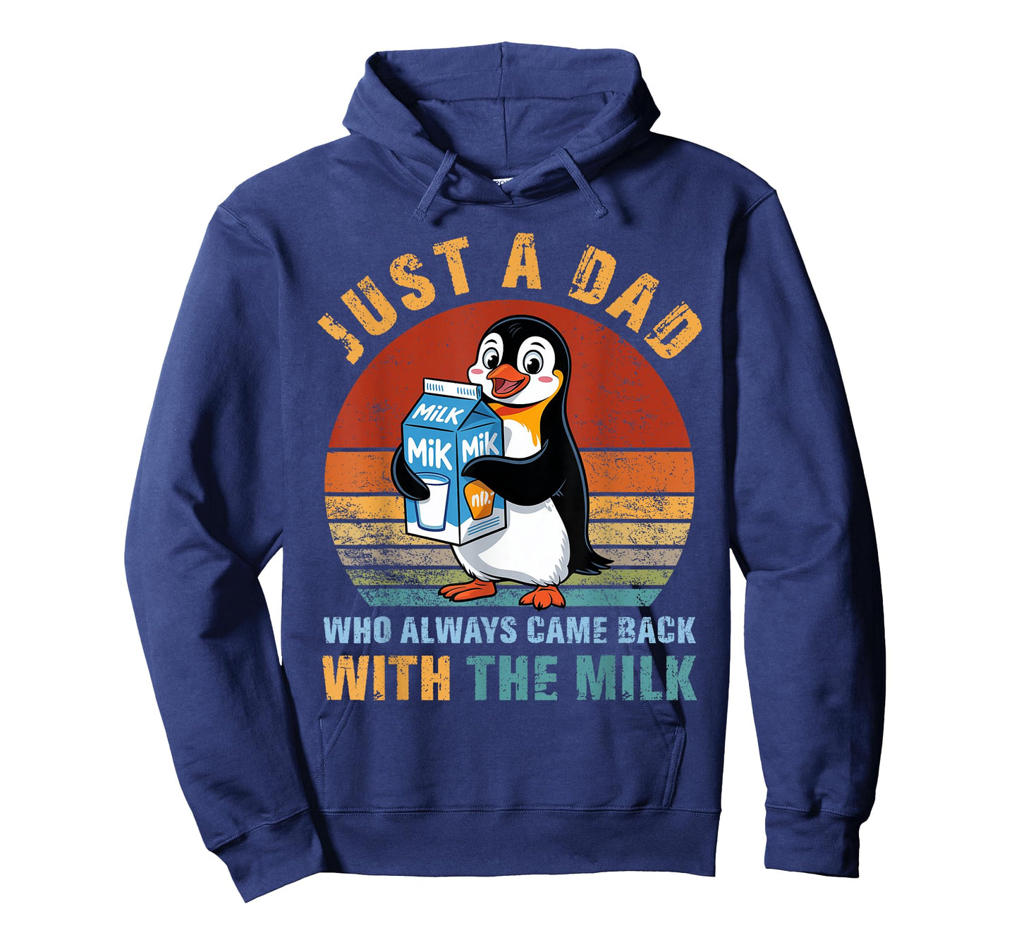 Penguin Dad Who Always Came Back With The Milk Father's Day T-Shirt