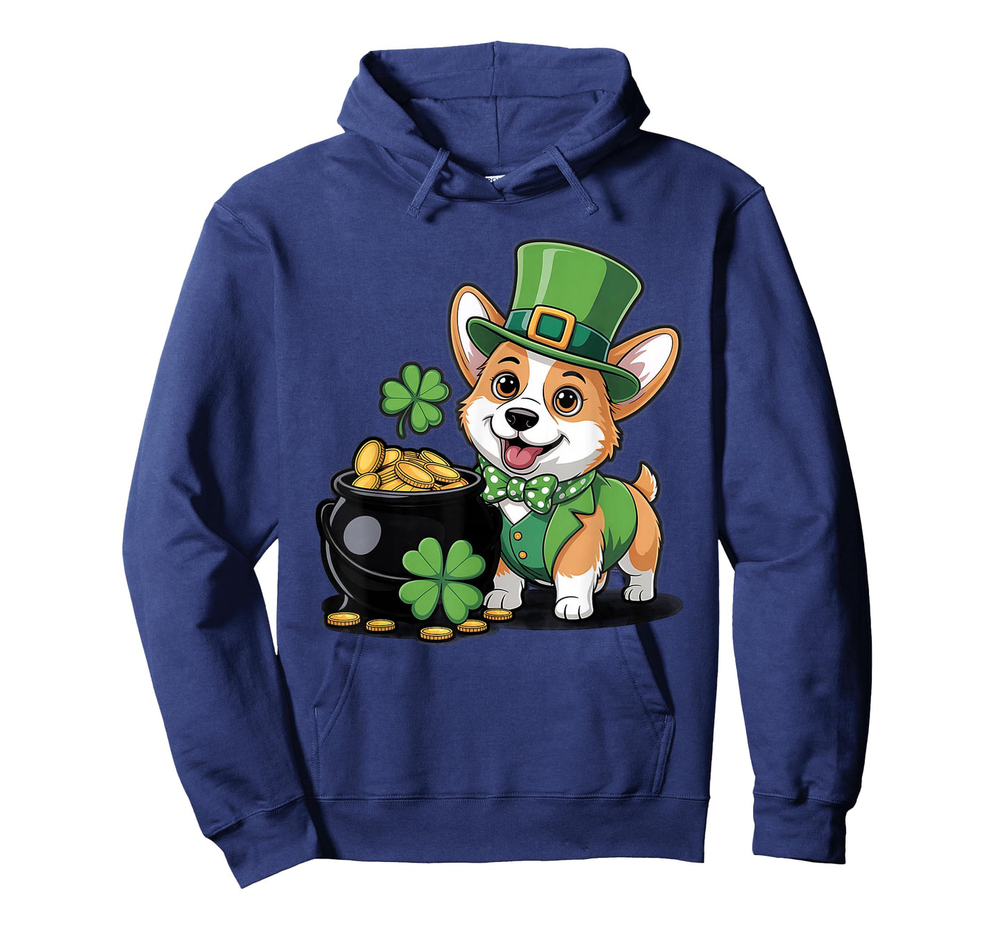 Cute Corgi Dog Shamrock Women Men Kids St Patrick's Day T-Shirt