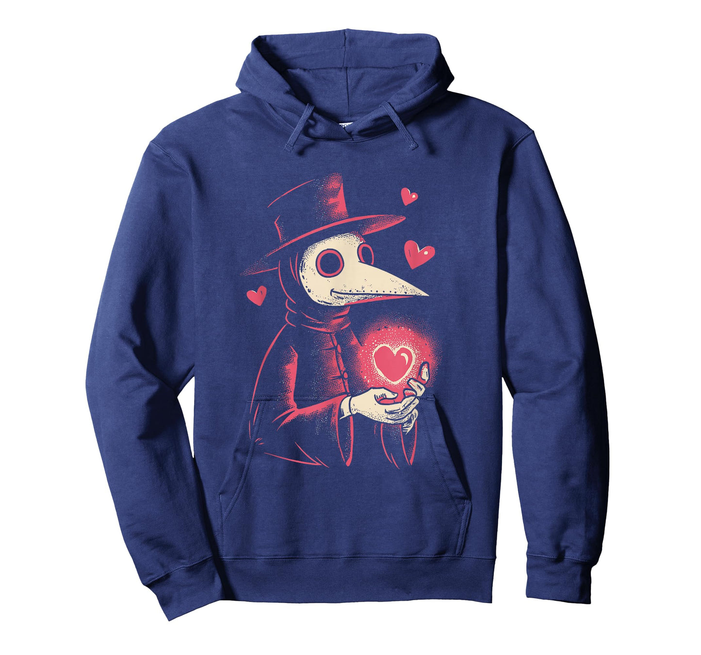 Kawaii Plague Doctor Valentine’s Day Heart Creepy Cute Goth T-Shirt