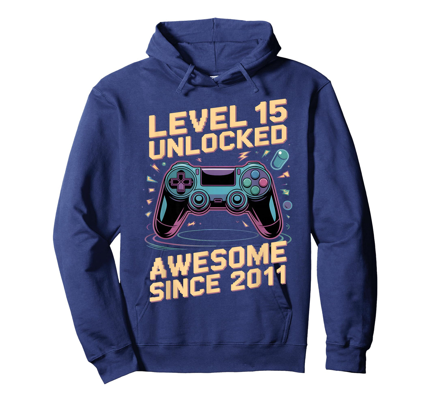 15th Birthday Boy Gift Level 15 Gamer 2011 15 Year Old Party T-Shirt