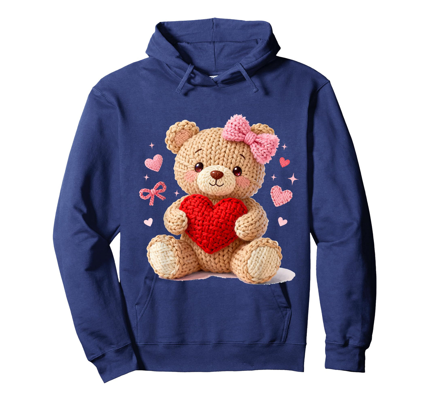 Be My Valentine Cute Crochet Yarn Teddy Bear Love T-Shirt