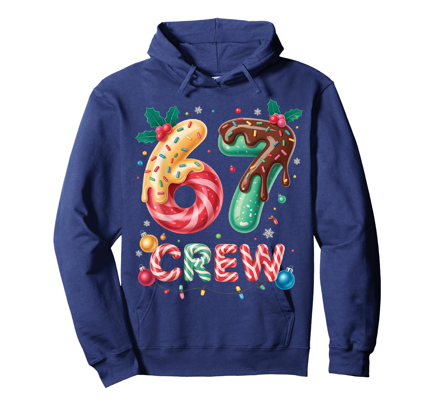 Funny 67 Six Seven Meme Christmas Crew Matching Outfit T-Shirt