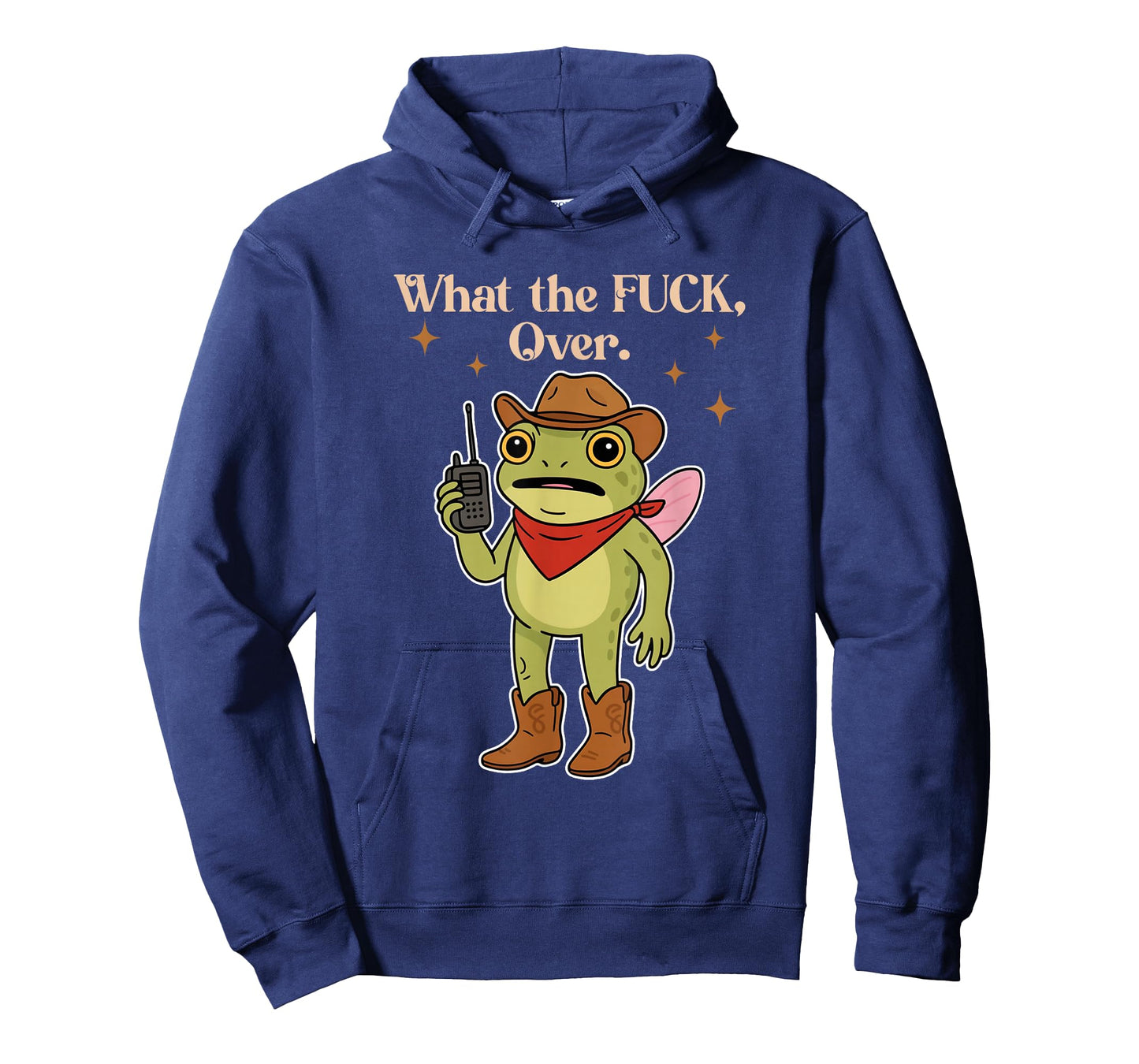 What's The F#CK Over Funny Frog Walkie Talkie Icon T-Shirt