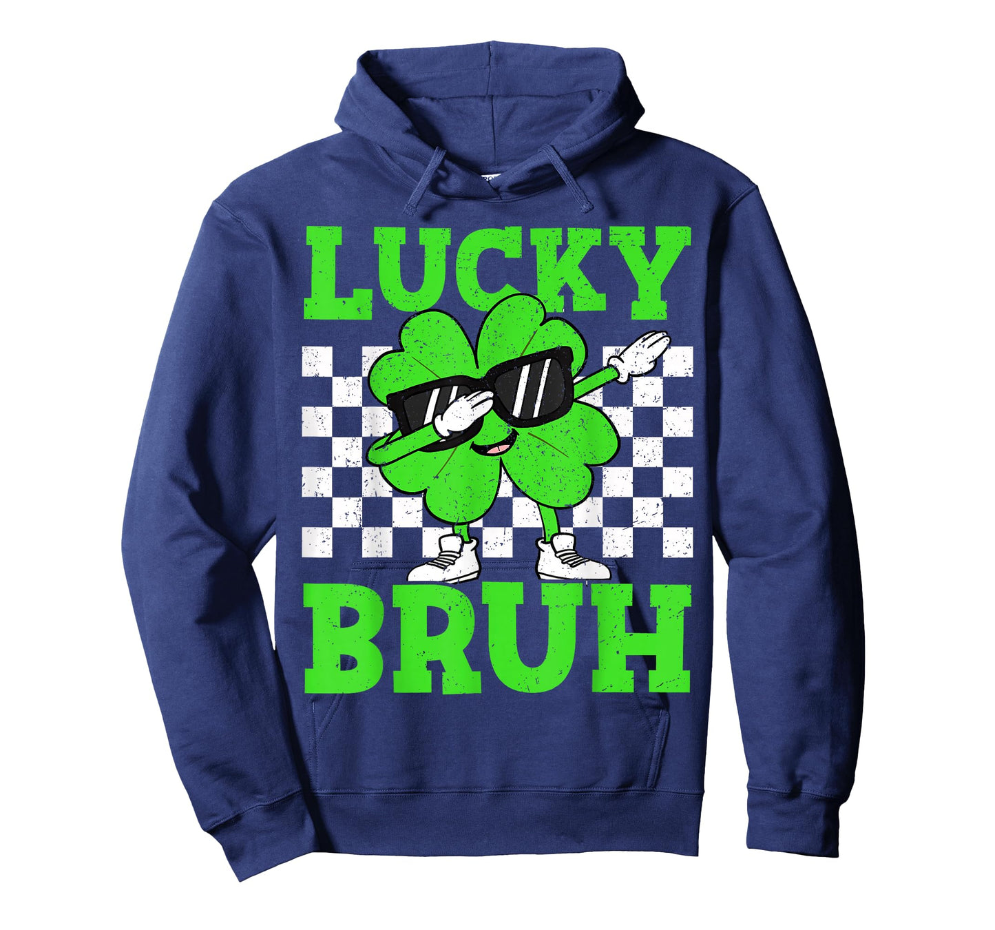 Boys St Patricks Day Kids Lucky Bruh Dabbing Shamrock Clover T-Shirt