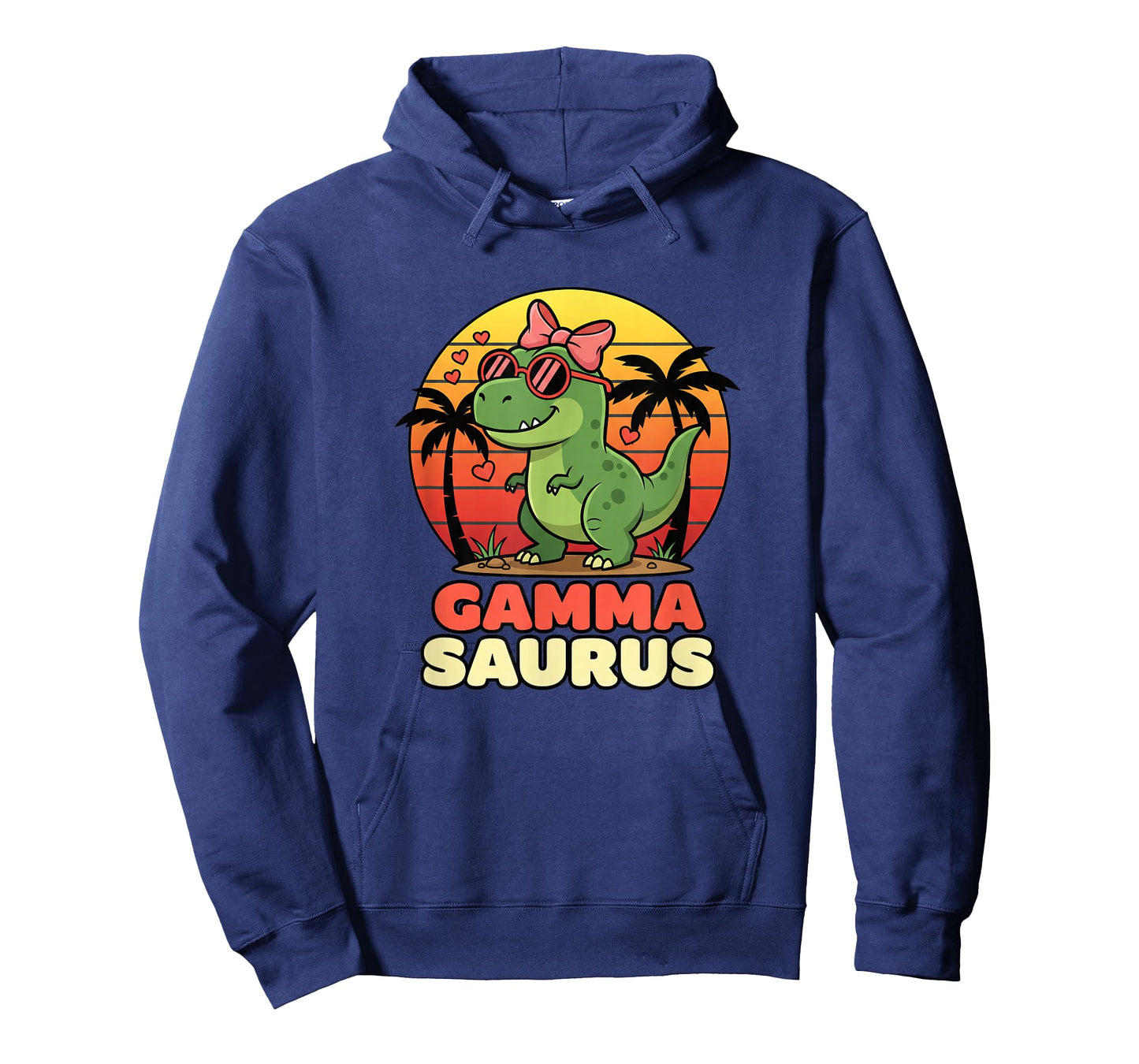 Mythical & Prehistoric Gamma Saurus Grandma Dinosaur Retro T-Shirt