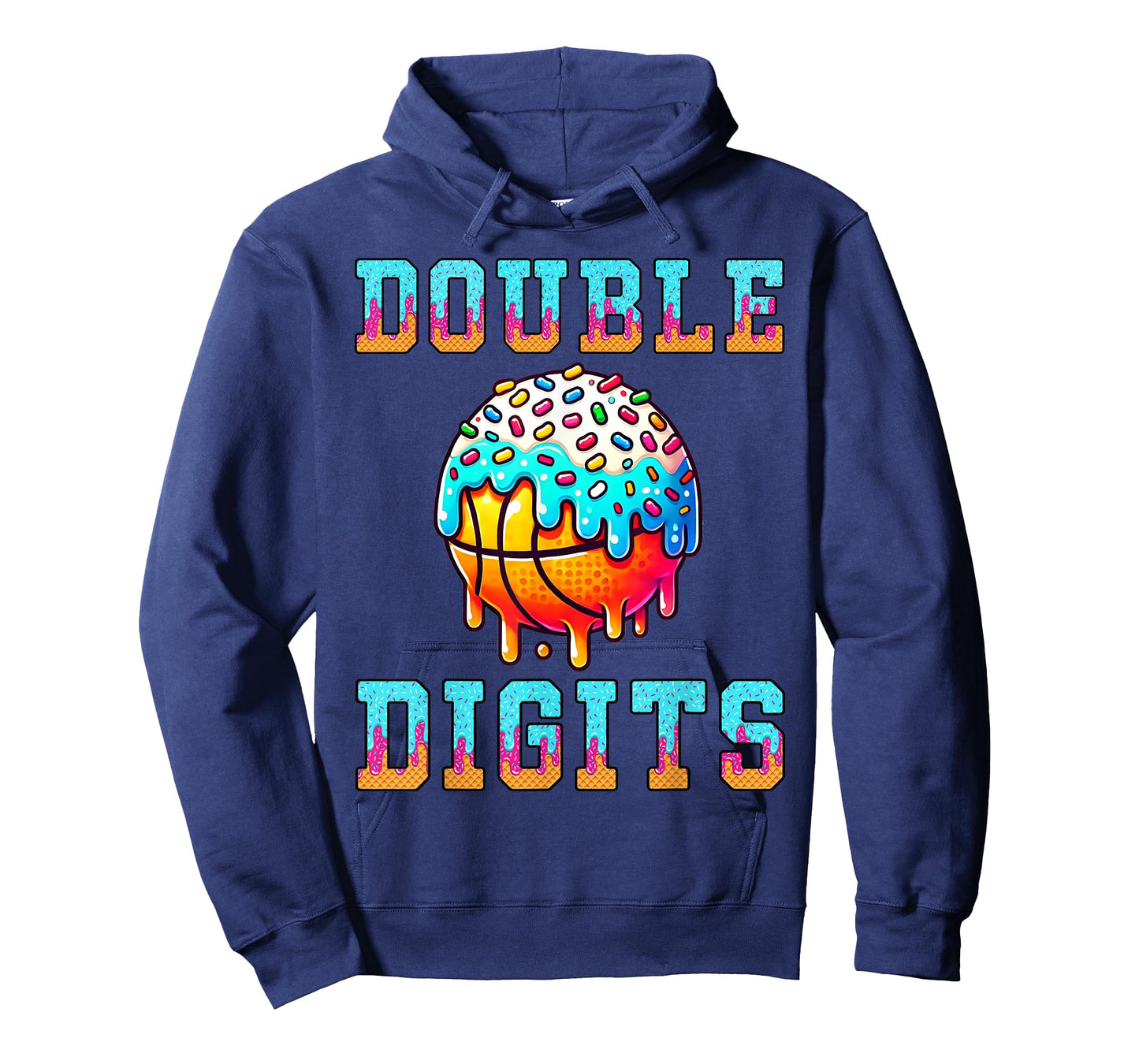 Double Digits Birthday Boy 10th Basketball Birthday Party T-Shirt